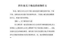 梅花的作文200字