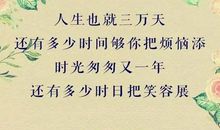 过好属于自己生活的每一天