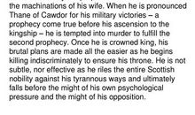 麦克白英文读后感