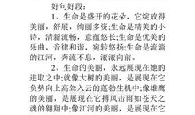 朝花夕拾优美段落