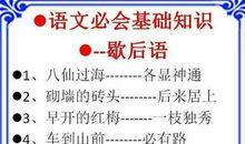 生活中常用歇后语