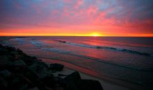 描写日落的一段话