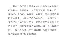 我爱冬天作文500字