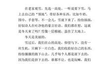 我爱冬天作文400字