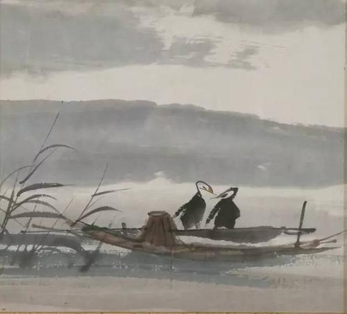 看完山村的雨后