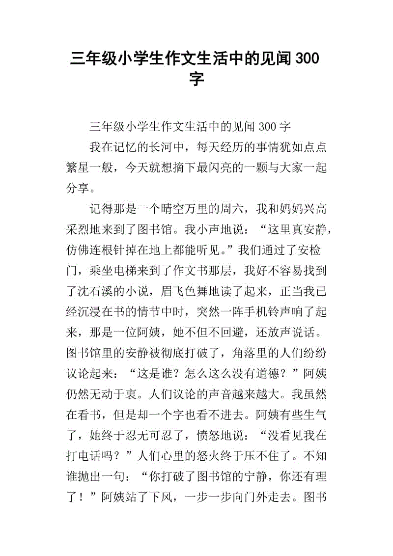 我的暑假作文300字