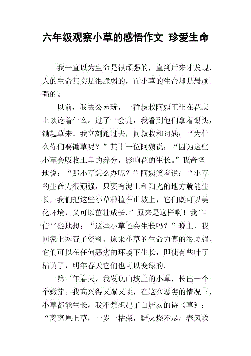 六年级小学作文宝