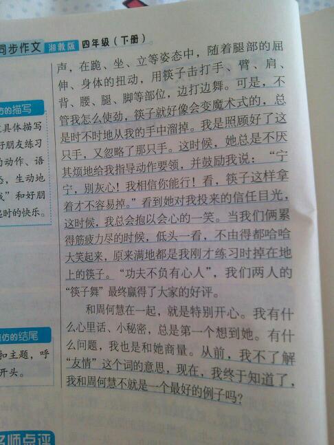 我的好朋友五年级作文