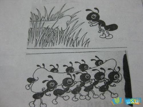 蚂蚁移动构图100字