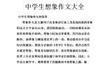 中学生想象作文