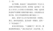 遥远的风铃读后感