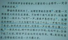 大自然的声音作文