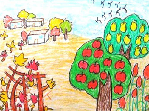 秋季果园组成200个单词