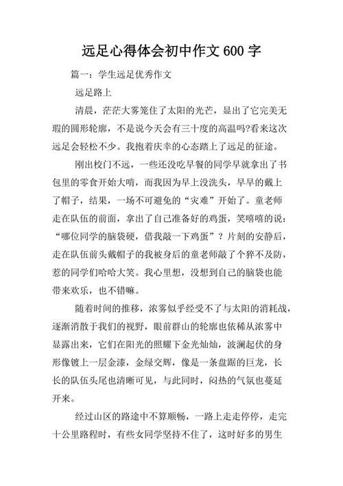 初中写作600字