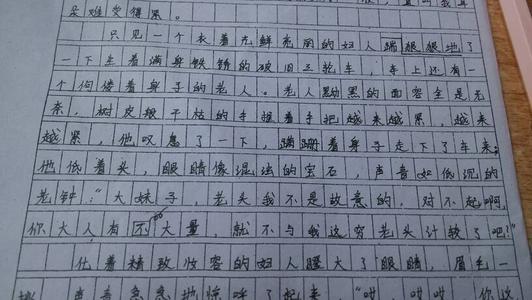 错失了600个单词的叙述成分