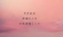 我读懂了身边的爱