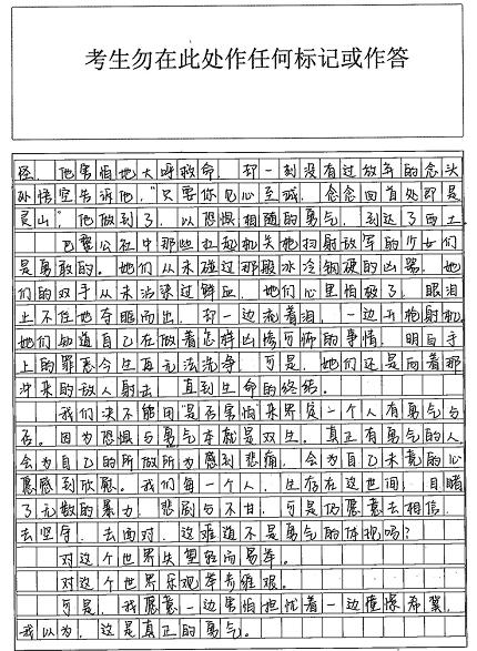 经验和勇气组成