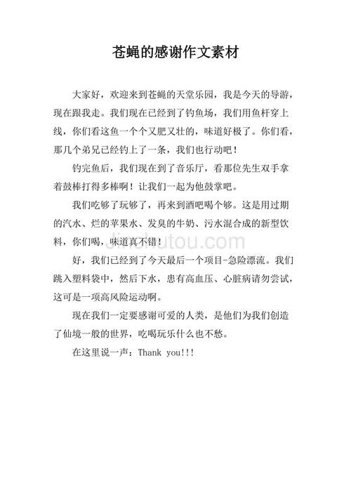 苍蝇的启蒙构图