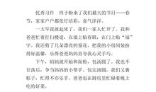 四年级作文春节见闻