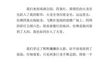 元旦见闻作文200字