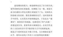 天气炎热的作文