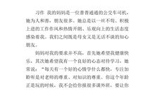 四年级作文妈妈我想对你说