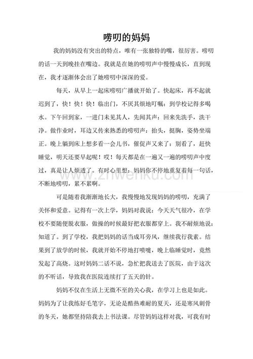 mother妈妈500字作文