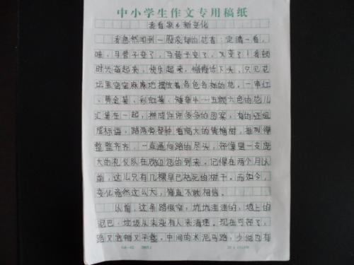 保护家乡环境的成分