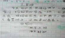 妈妈笑了作文100字