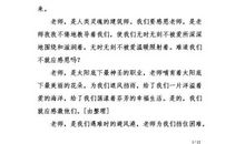 老师的微笑作文500字