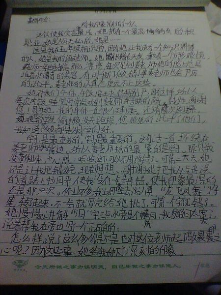 我最熟悉的人写的300个字