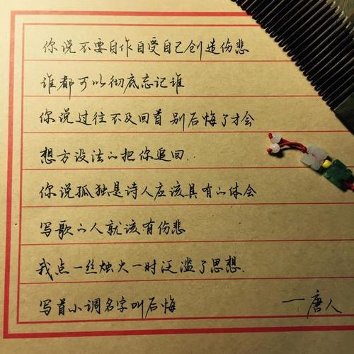 一个感动我的人