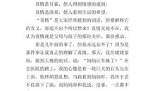 我心中的那一份真情