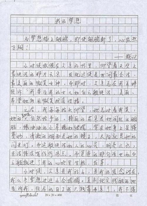 我的梦想作文500字医生