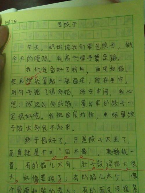 第一次饺子的组成