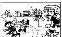 看图写话堆雪人