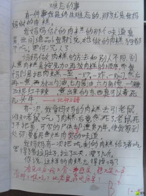 我的同学作文1000字