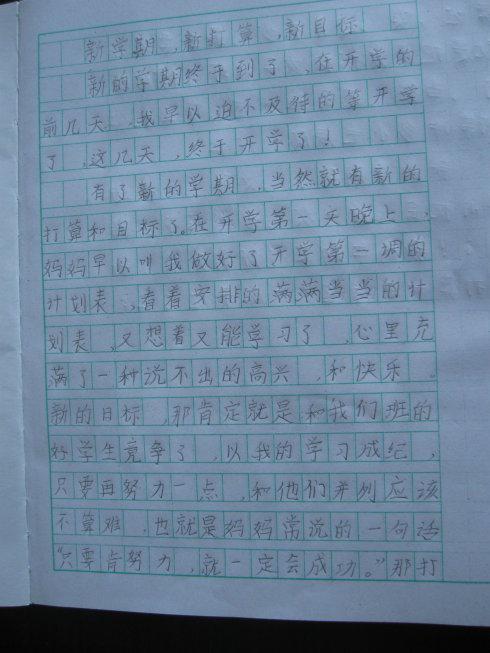 一年级每周日记600个单词