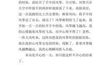 有关放风筝的作文