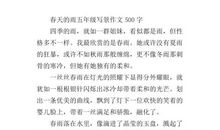 春天的公园作文500字