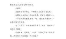 大扫除作文200字