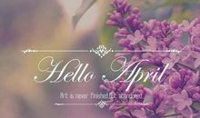 描述四月的语句