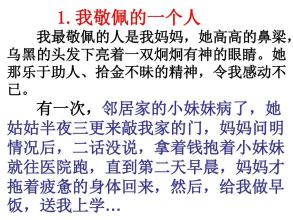 我最敬佩的那个