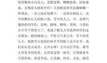 寒假下雪作文500字