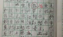 我学会了洗红领巾