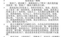 如果我会变作文