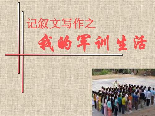 初级军事训练组成