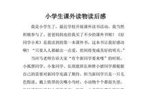 课外书的读后感