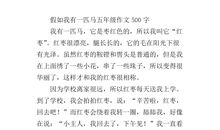 假如我有一匹马300字作文