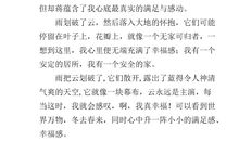 幸福的一天作文